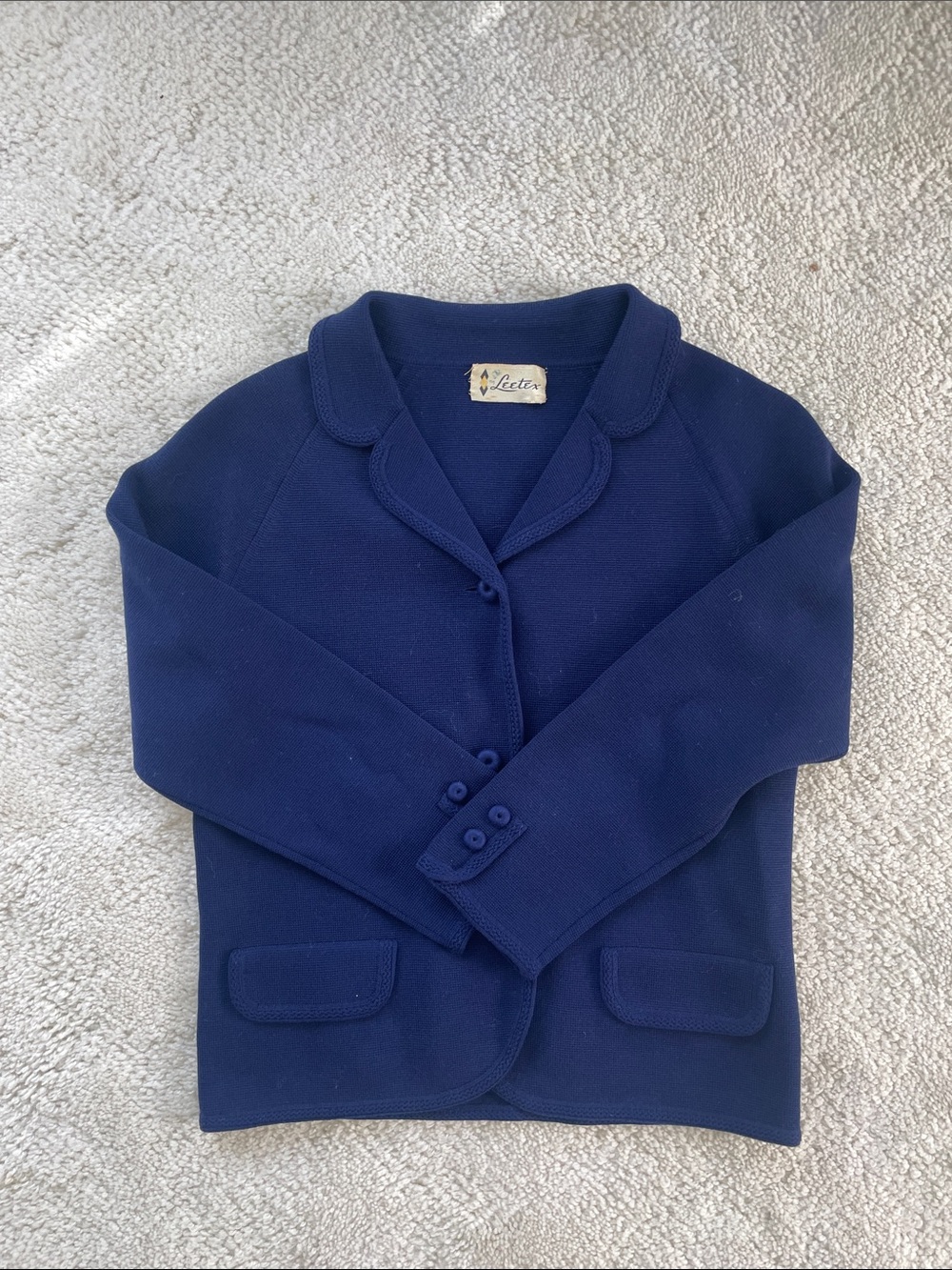 Vintage Navy Blue Women's Jacket